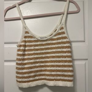 Madewell Striped Cropped Tank Top